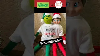 Follow for more Grinch vs Elf on the Shelf
