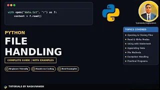 Python Tutorial File Handling in Python Read Write Append Files