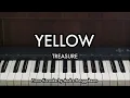 Download Lagu YELLOW - TREASURE | Piano Karaoke by Andre Panggabean