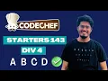 Codechef Starters 143 Div 4 Non-Divisor Array Binary Conversion A-D