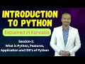 Introduction to Python Session-1 DCET - 2024 Diploma CET Features Applications Kannada