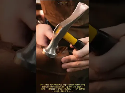 Watch This Leathercraft Hammer Shape Leather Like Magic! #Leathercraft #Tools #Crafting for Makers!
