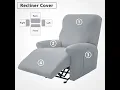 How to Install 4 Pcs Recliner Stretch Sofa Cover