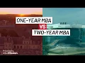 One-Year vs Two-Year MBA Programs