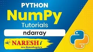 numpy ndarray NumPy in Python Tutorial Naresh IT