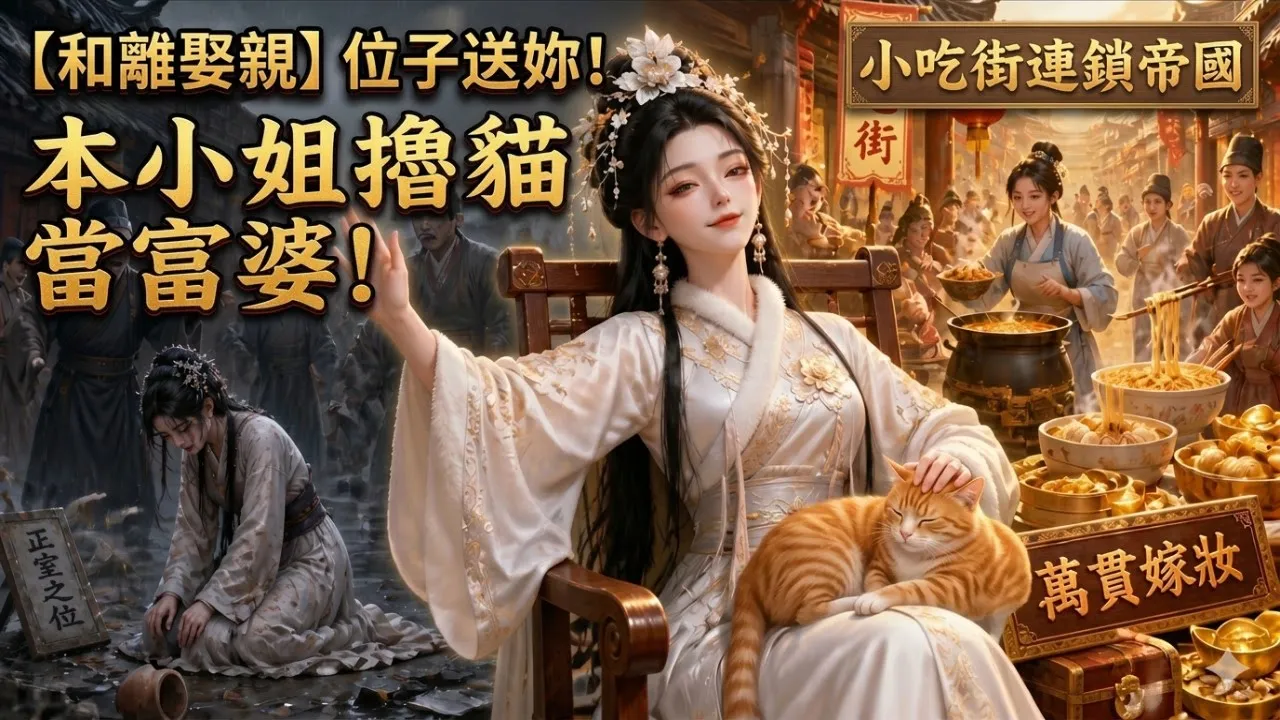 真愛作妾?正室位子直接送!我手撕渣夫霸氣和離,帶萬貫嫁妝開小吃街躺平暴富!渣男全家抄家淪落劈柴