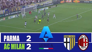 PARMA Vs AC MILAN 2 2 2025 Serie A Match Highlights 
