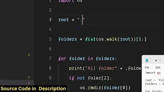 Python 3 Script to Delete All Empty Folders in a Directory Using OS Module on Terminal