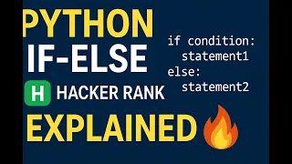 HackerRank Python Challenge If-Else Problem Solved Step by Step