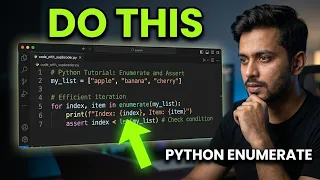Python enumerate assert Explained in One Complete Beginner to Advanced Tutorial