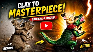 गणेश जी का मूर्ति बनाने सीखें | Ganesh murti making at home | eco friendly ganesha making 