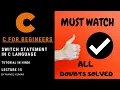 Switch statement in C language Tutorial in Hindi - Lecture 15 by Manoj Kumar Technoguys