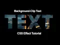 Set Image as background of text using css background clip text
