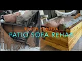 Patio Sofa Restoration Wicker Sofa Furniture Rehab