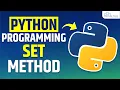 SET in Python What is SET Method How does it Work Python Set Tutorial