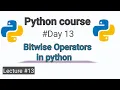 Bitwise Operators in Python AND OR XOR Shift Operators Explained with Examples