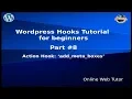 Wordpress Hooks Tutorial for beginners from scratch Action hook add - meta