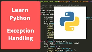 Python Exception Handling - Python Programming for beginners