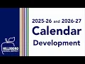 2025-26 and 2026-27 Calendar Development Presentation Hillsboro School District