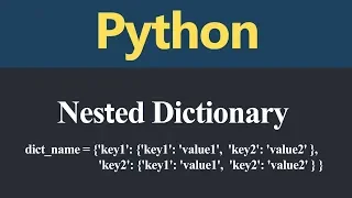 Nested Dictionary in Python Hindi