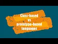 Day 11 Part 1 Class based vs prototype based languages Explanation