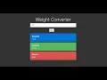 How to Create GUI application using python Weight Convertor using Tkinter