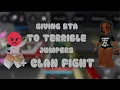 Download Lagu GIVING BTA TO TERRIBLE JUMPERS + CLAN FIGHT (Roblox baddies)