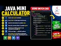 Java Calculator Program Using Switch Case and Scanner Beginner Java Project