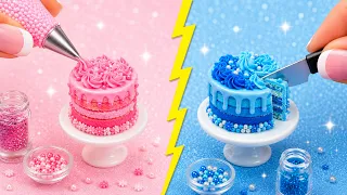 🍬✨ BOYS VS GIRLS: Blue VS Pink Food Challenge! | 123 GO!