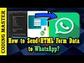 How to Send HTML Form Data To WhatsApp WhatsApp Floating Button Full Source Code
