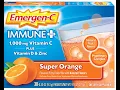 Emergen C Immune Plus Vitamin C Supplement for Immune Support Super Orange 30 Ct