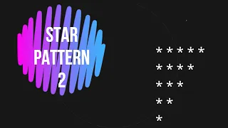 Star pattern 2 Patterns in java