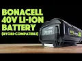 Bonacell Ryobi-Compatible Replacement 40V Battery Li-Ion