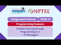 Problem Solving Through Programming In C Week 11 Programming Answers