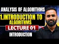 Algorithms AOA Introduction to Algorithm Lecture 01 Pradeep Giri Sir
