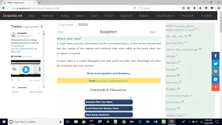 What is stack trace javapedia net
