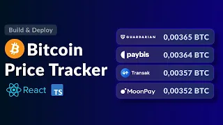 Build Bitcoin Price Tracker with React js Typescript and AirCode io