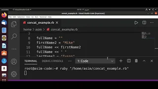 String Concatenation In Ruby
