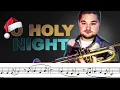 Lagu O HOLY NIGHT on Trumpet (Trumpet Sheet Music)
