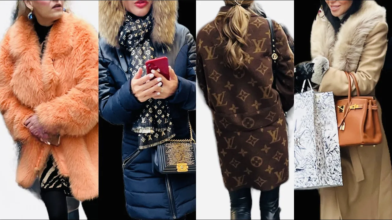 What are people wearing around Paris? rich people,cold day/ParisStreet Style/street fashion