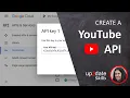 YouTube Tutorial How to Create a YouTube API Key and set restrictions