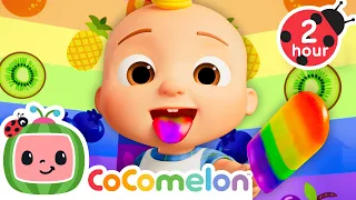 JJ's Rainbow Popsicle Surprise 🍦CoComelon Nursery Rhymes & Kids Songs | 2 HOURS | After School Club