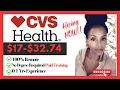 CVS Health is Hiring Earn 32 with Paid Training No Experience Needed 100 Remote