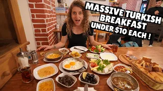 Download Eating a MASSIVE Turkish Breakfast in Istanbul | Van Kahvaltı Evi | Istanbul Turkish Breakfast MP3