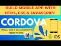 Build mobile apps with HTML CSS and JavaScript using Cordova
