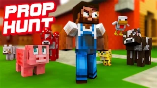 MINECRAFT FARM PROP HUNT!