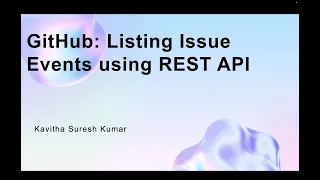 GitHub Getting Issue Event using REST API