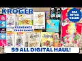 KROGER COUPONING DEALS 9 DIGITAL HAUL 82 RETAIL VALUE CLEARANCE TRASH BAGS -