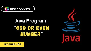 Odd Even Program in Java Learn Coding
