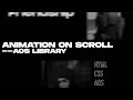 Animation on Scroll using AOS only in 5 minutes 2021 HTML CSS JAVASCRIPT